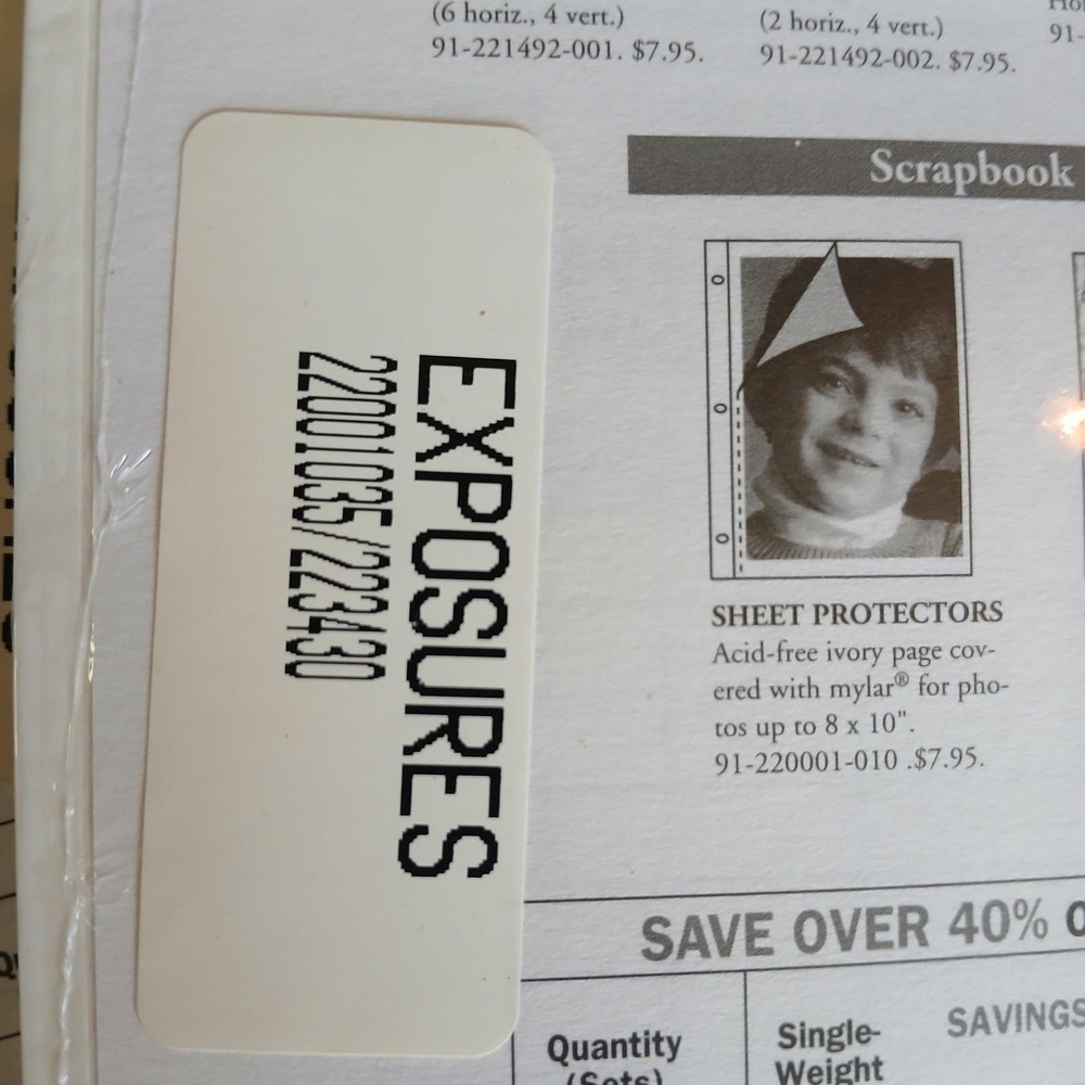 Vintage Exposures 3 Packs Magnetic Photo Album Pages Refills New Sealed NOS - Picture 3 of 9